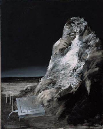 Abraham hovoří s Bohem, 100x80, 2003
